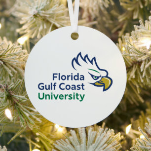 Florida Gulf Coast University Vakantie Metalen Ornament
