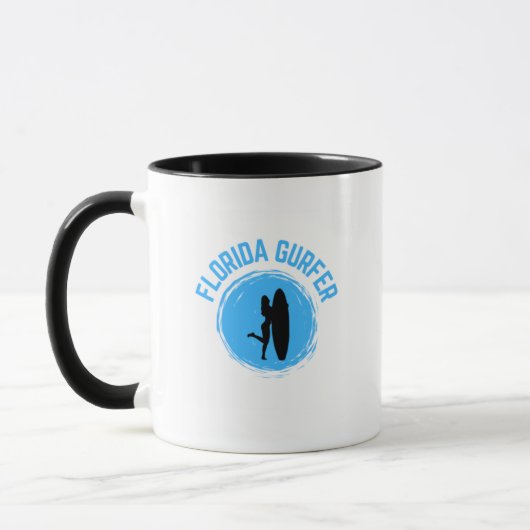 Florida Gurfer (vrouw Surfer) koffie Mok (Links)