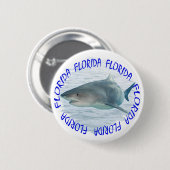 Florida haai ronde button 5,7 cm (Voorkant /achterkant)
