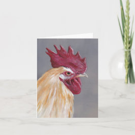 Florida Haan Bird Art Note Kaart