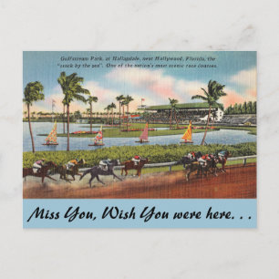 Florida, Hallendale, Gulfstream Park Briefkaart