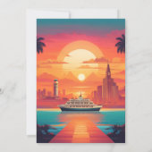 Florida Hawaii nautische cruise bruiloft Kaart (Achterkant)