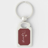 Florida Heart Keyring, Floridian, Miami Sleutelhanger (Voorkant)
