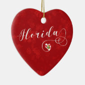 Florida Heart, Ornament met kerstbomen, Floridian (Rechts)