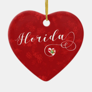 Florida Heart, Ornament met kerstbomen, Floridian