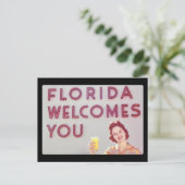 Florida heet je welkom Briefkaart (Staand voorkant)