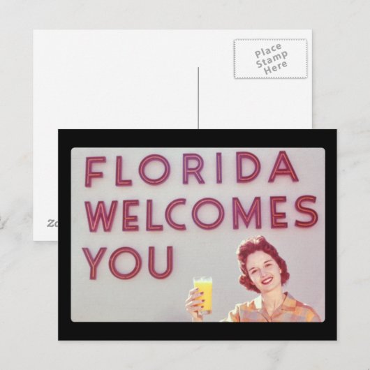 Florida heet je welkom Briefkaart (Voorkant / Achterkant)
