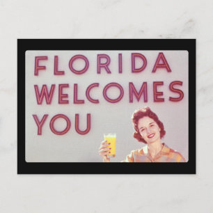 Florida heet je welkom Briefkaart