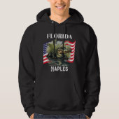 Florida Heren Pullover Donkere Hoodie (Voorkant)
