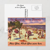 Florida, het is Groot binnen te zijn Briefkaart (Voorkant / Achterkant)