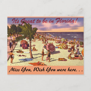 Florida, het is Groot binnen te zijn Briefkaart