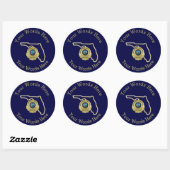 Florida Highway Patrol Custom Ronde Sticker (Vel)