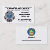 Florida Highway Patrol FHP Visitekaartje (Voorkant / Achterkant)