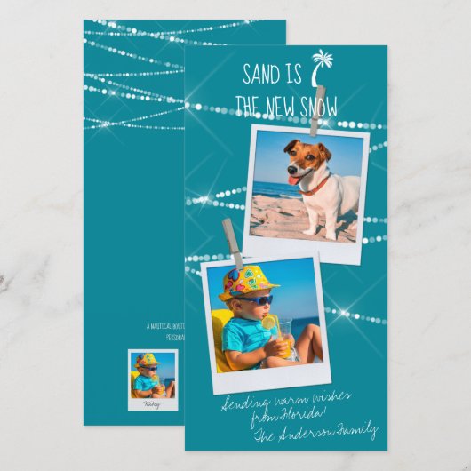 Florida Holiday 2-Photo Sand is de nieuwe sneeuwKa (Voorkant / Achterkant)