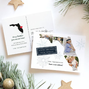 Florida Holiday Moving Announcement Briefkaart