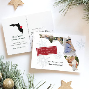 Florida Holiday Moving Announcement Briefkaart