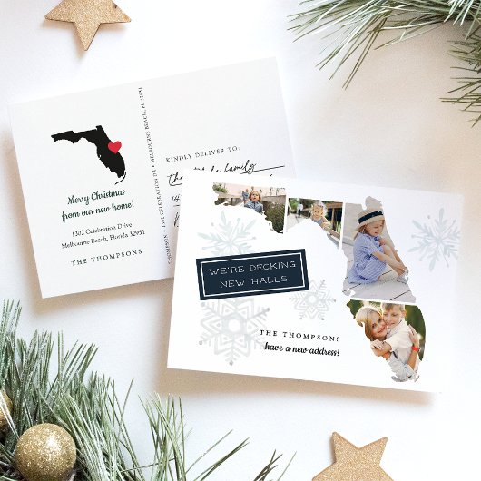 Florida Holiday Moving Announcement Briefkaart