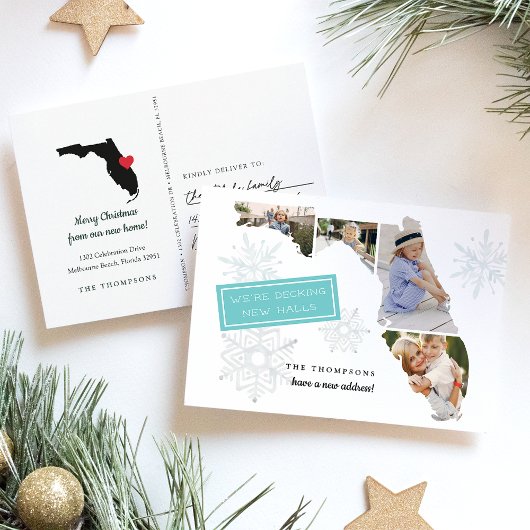 Florida Holiday Moving Announcement Briefkaart