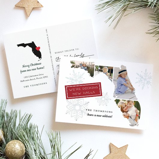 Florida Holiday Moving Announcement Briefkaart