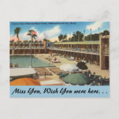 Florida, Hollywood Beach Hotel Briefkaart (Voorkant)