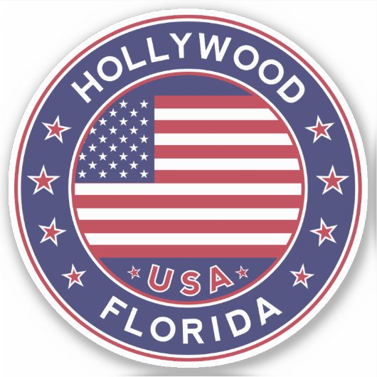Florida, Hollywood Sticker (Voorkant)