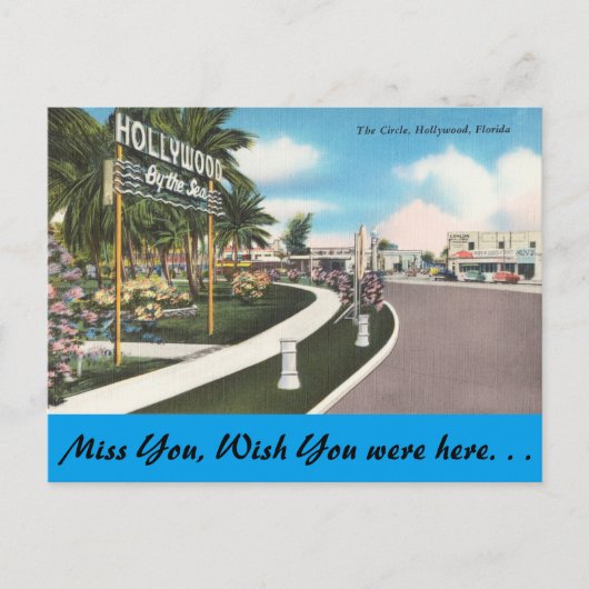 Florida, Hollywood, The Circle Briefkaart (Voorkant)