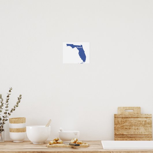 Florida Home blue Poster (Keuken)