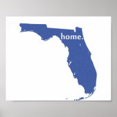 Florida Home blue Poster (Voorkant)