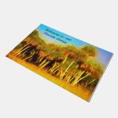 Florida Home Doormat met Palm Trees Deurmat (Schuin)