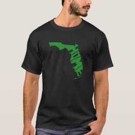 Florida Home Floridan Word Art Floridian Green T-shirt