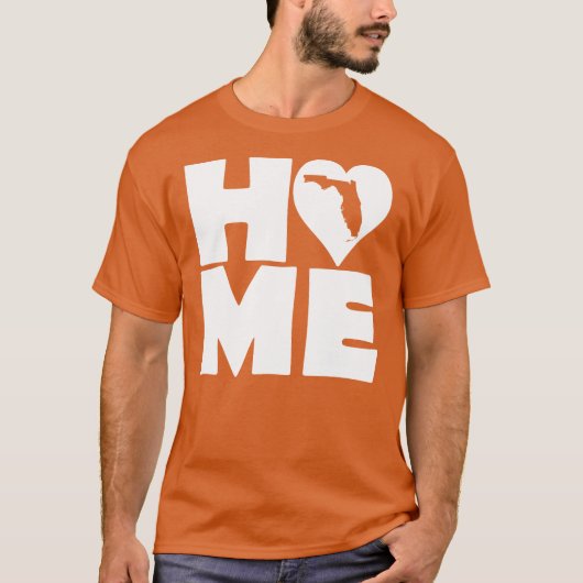 Florida Home Heart State Tees T-Shirt (Voorkant)