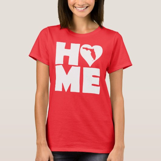 Florida Home Heart State Tees T-Shirt (Voorkant)