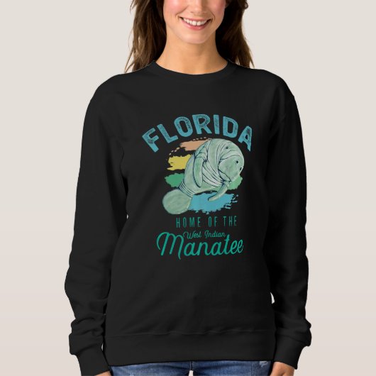 Florida Home Of The Manatee Sea Cow   Trui (Voorkant)