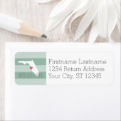 Florida Home State Love met Custom Heart Etiket (Insitu)