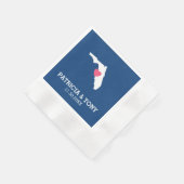 Florida Home State Love met optioneel hart Servetten (Hoek)