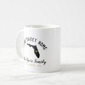 Florida Home Sweet Home Familie Monogram Mok (Voorkant links)