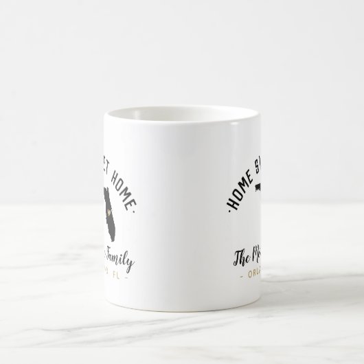 Florida Home Sweet Home Familie Monogram Mok (Center)