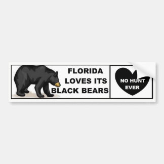 Florida houdt van zijn zwarte Beren - geen shunt o Bumpersticker