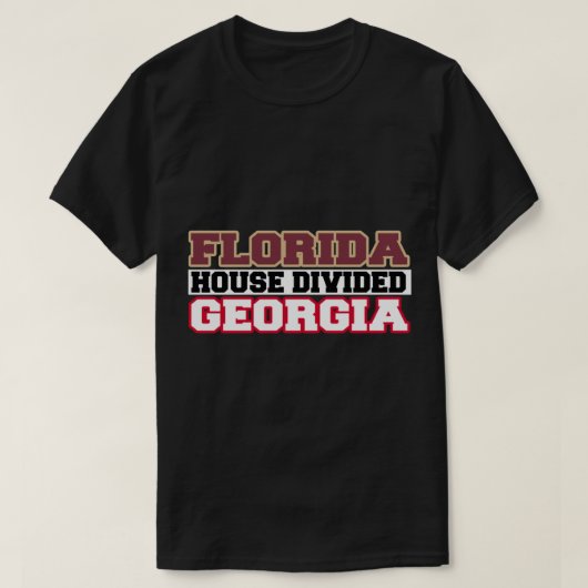 Florida House Divided Georgia T-shirt (Design voorkant)