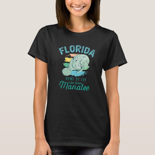 Florida Huis van de Manatee Zee Koe T-shirt (Voorkant)