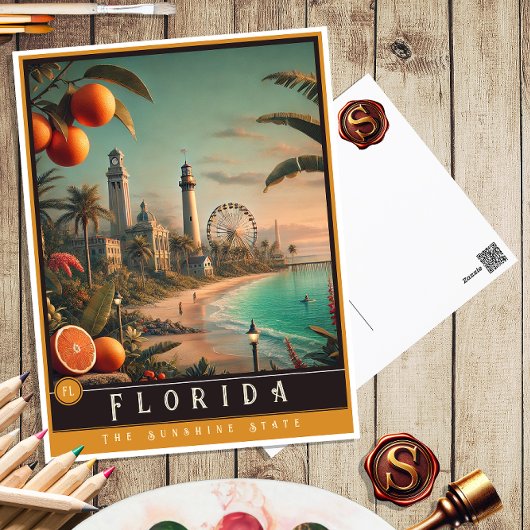 Florida | hyperrealistisch Briefkaart