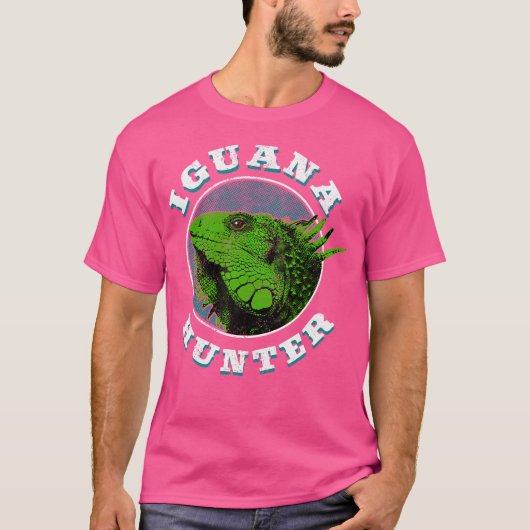 Florida Iguana Hunter Funny T-shirt (Voorkant)