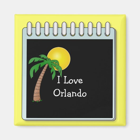 Florida: Ik hou van Orlando Magneet (Voorkant)