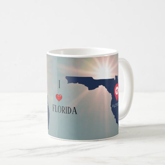 Florida in de mok voor zonneschijnkoffie/thee (Voorkant rechts)
