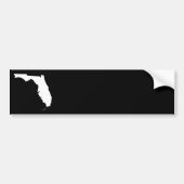 Florida in White en Black Bumpersticker (Voorkant)