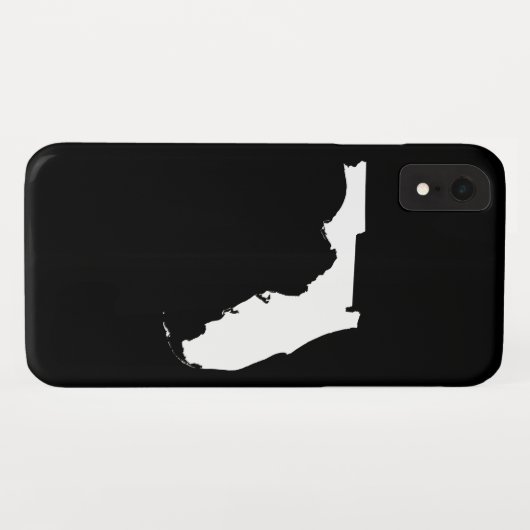 Florida in White en Black Case-Mate iPhone Case (Achterkant (horizontaal))