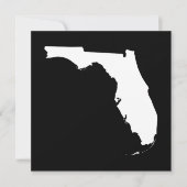 Florida in White en Black Kaart (Voorkant)