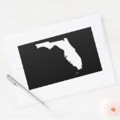 Florida in White en Black Rechthoekige Sticker (Envelop)