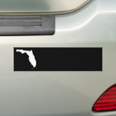 Florida in wit en zwart bumpersticker (Op auto)