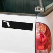 Florida in wit en zwart bumpersticker (Op Truck)
